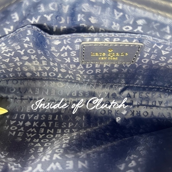 Kate Spade Leather Moon Phases Lunar Constellation  Clutch Bag Lido Ave Novelty - Picture 11 of 12